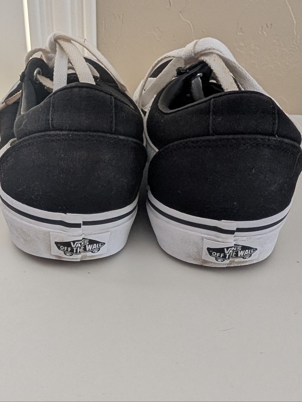 Vans Old Skool Black White Canvas Sneakers Classic Skate - Picture 6 of 11